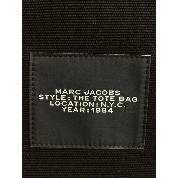 MARC JACOBS Large Black Jacquard Tote, Branded Dust Bag NWOT - Picture 5 of 10